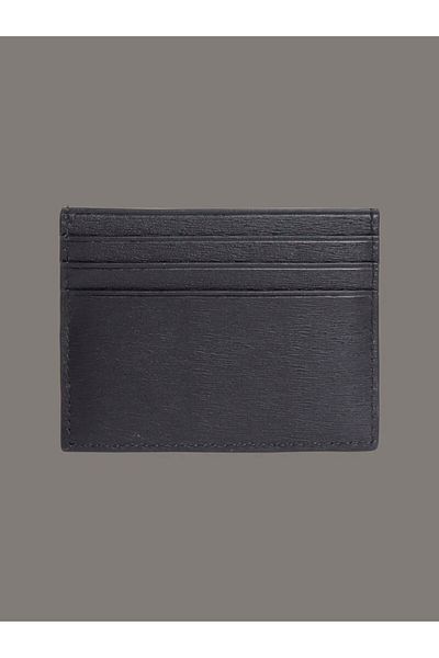 Calvin Klein Pánský černý držák na karty s logem Ck