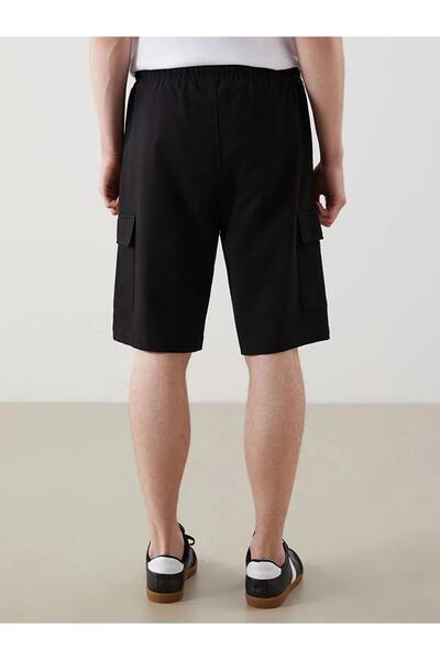 LC Waikiki XSIDE Siyah Slim Fit Erkek Kargo Şort