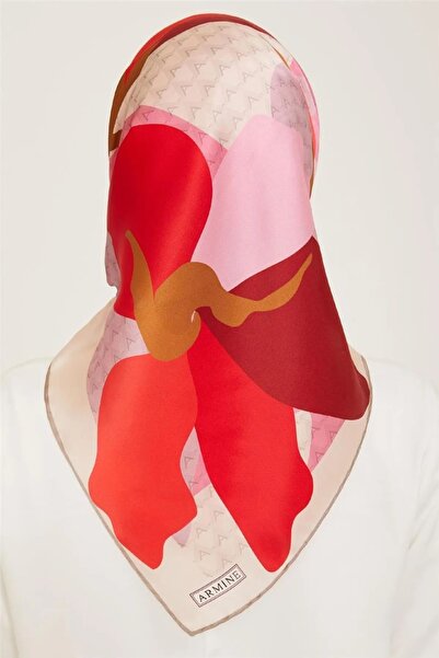 Armine Armi̇ne Twill Silk Scarf 2024 Summer Season 9119D02-05