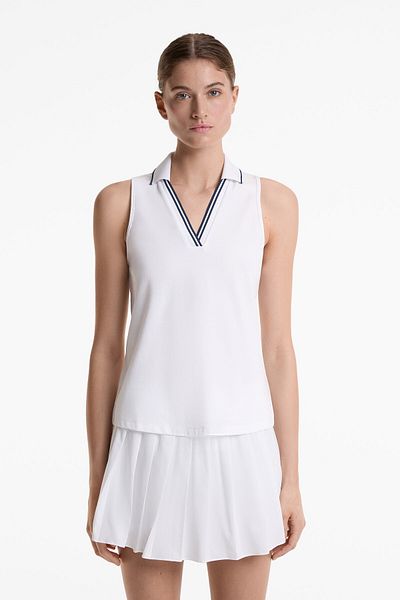 Oysho Sleeveless polo shirt with cotton