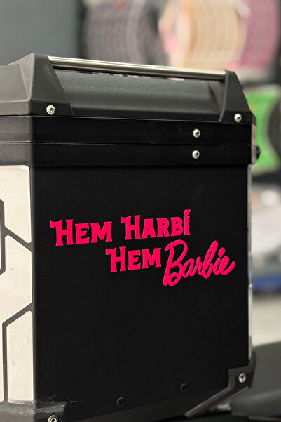 Banxtre Motor-Araba-Kask için Neon Pembe Hem Harbi Hem Babrie Sticker Etiket ...