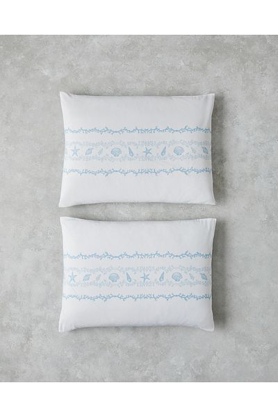 English Home Submarine Treasures Easy-Iron 2-Piece Pillow Case 50X70 cm Blue