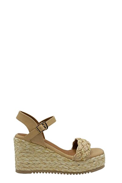 Moulin Shoes Beige Sandals with Wedge Heels