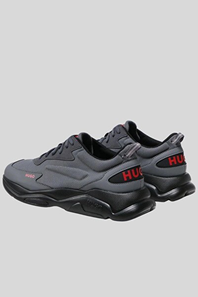 HUGO Erkek Leon Runn Sneaker Gri
