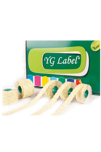 YG LABEL 42 Rolls (1 Box) No. 8 Colored Meto Label 42X1500 Lux Light Pink