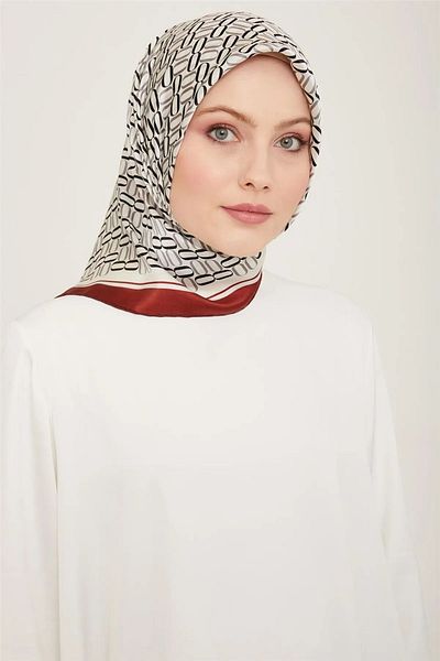 Armine Armi̇ne Twill Silk Scarf 2024 Summer Season 9149D02-09