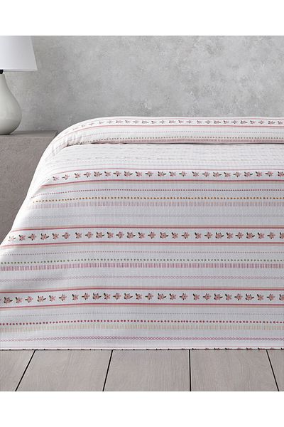 English Home Daisy Stripes Ecosoft Single Pike 150X220 cm Pink