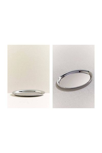 Paşabahçe Metal Oval Tray - 19X25 cm Single