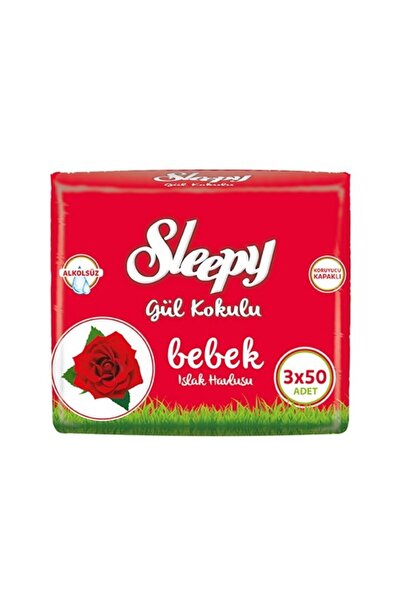 Sleepy منشفة مبللة إسبانية بعمود وردي مقاس 3x50