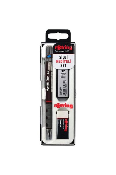 Rotring Tikky Pencil Set 0.7 mm Pencil with Eraser Pencil Tip