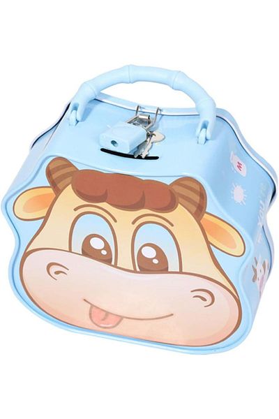 Honney Boutique Metal Piggy Bank with Calf Bag and Lock