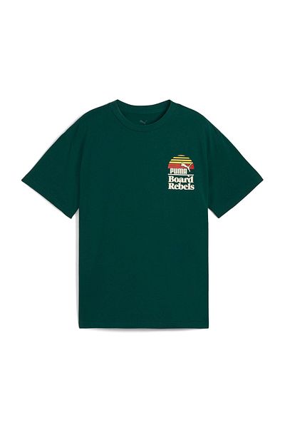 Puma Mıd90s Graphic Tee Iv B Yeşil Unisex Çocuk Kısa Kol T-shirt