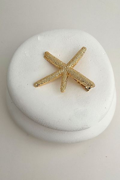 Modex Gold Color Starfish Figured Buckle (6cm)