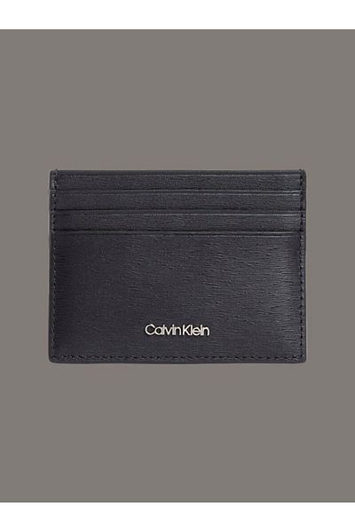 Calvin Klein Pánský černý držák na karty s logem Ck