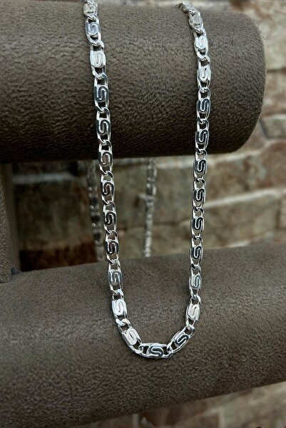 Erer Gümüş Gümüş 4 mm espanzer model zincir kolye