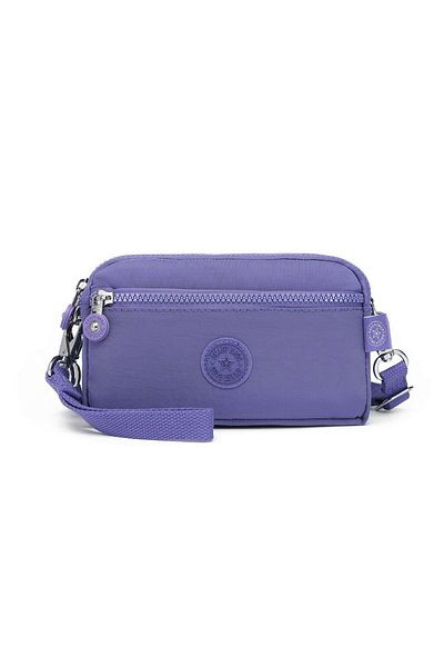 SMART BAGS Smartbags Mini Size Krinkil Fabric Women's Crossbody Bag 2022-1112 Purple