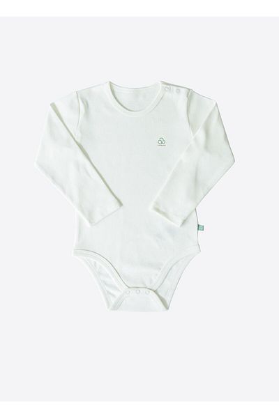 kitikate Organic New Basic Long Sleeve Kids Boy Body Ecru