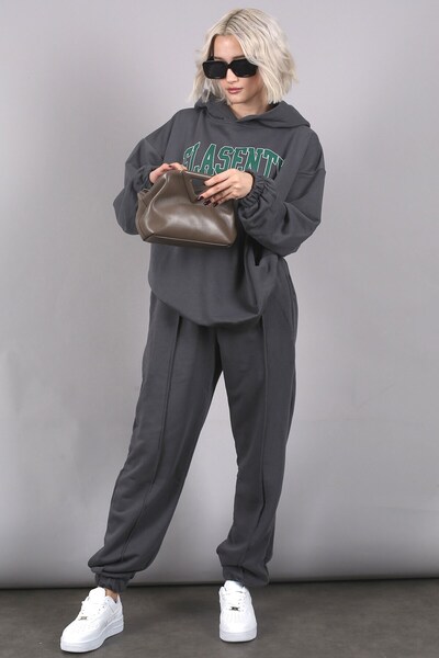 Madmext Σετ αθλητικής φόρμας Smoked Oversize printed Mg1561