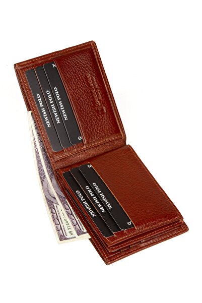 Newish Polo Men's Genuine Leather Wallet and Card Holder Tan