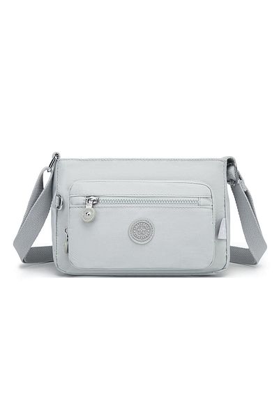 SMART BAGS ДАМСКА ЧАНТА SMARTBAGS ОТ НАМАЧКАН ПЛАТА 2022-3270 СВЕТЛО СИВА