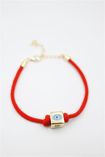 MENESSA Cube Rope Bracelet - Red