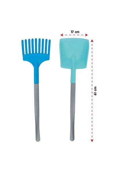 A-T AYZE-TRENDY Sea and Beach 06 464 Large Shovel Rake Set Blue Green 5283