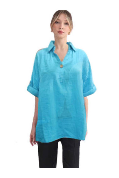 CEBECİ TİCARET KADIN BLUZ OTANTİK PAMUKLU TERLETMEZ MUSLİN KUMAŞ