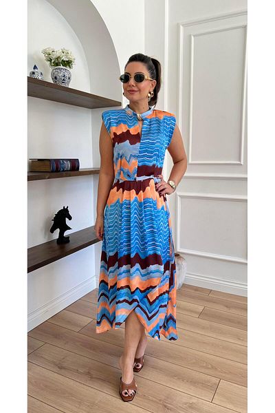 kubraozbeybutik Colorbeat Color Transition Satin Dress