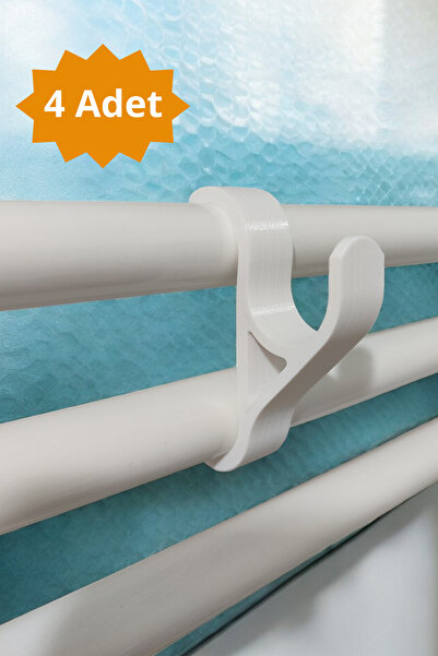 JoyShine 4 Adet Havlupan Askısı, Petek Banyo Mutfak Kancalı Bornoz Havlu Askısı