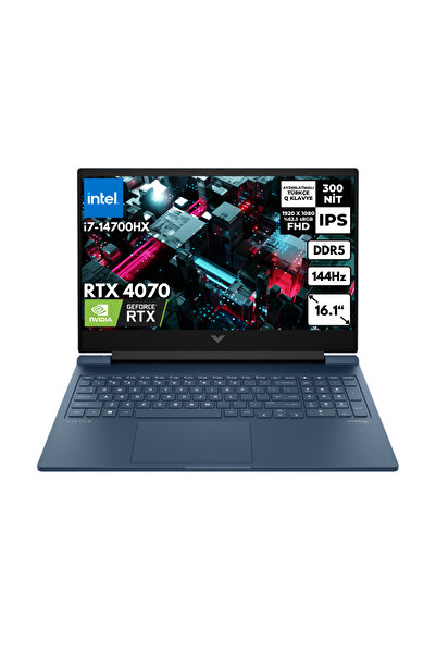 HP Victus 16-R1021NT i7-14700HX 32GB 1 TBSSD RTX4070 (8GB) 16.1" FHD Windows 10 Home 9J223EAHMF83