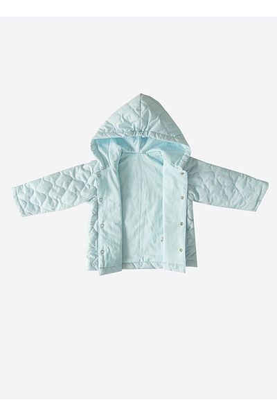 kitikate Capella Quilted Coat Blue