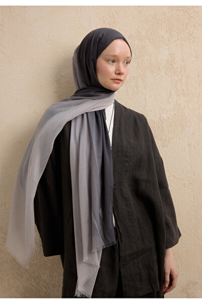 Fresh Modal Degrade Shawl Anthracite-Silver