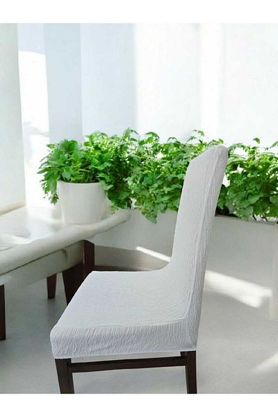 NEFİS HOME Husa scaunului din lycra jacquard cu model de scoarță de copac, elegantă și de protecție