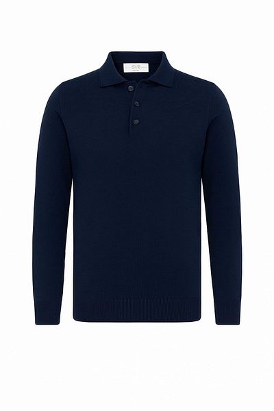 SÜVARİ Polo Collar Comfortable Fit Wool Quality Knitwear Sweater