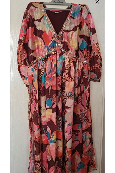 Hint Modam تونيك هندي مطرز عرقي