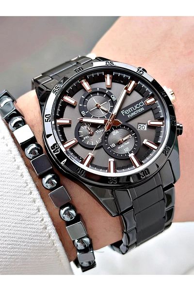 Ferrucci Function Fcf.11710fm.03 Multi Function Men's Wristwatch 3 Atm Waterproof