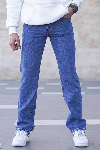 Madmext Ανδρικό τζιν παντελόνι Blue Straight Fit 6312