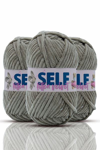 Self 3 Συσκευασία Ασημένιο Βελούδινο Σχοινί, Amigurumi, Παιχνίδι, Πλεκτό Κουβέρτα, Kitten Velvet