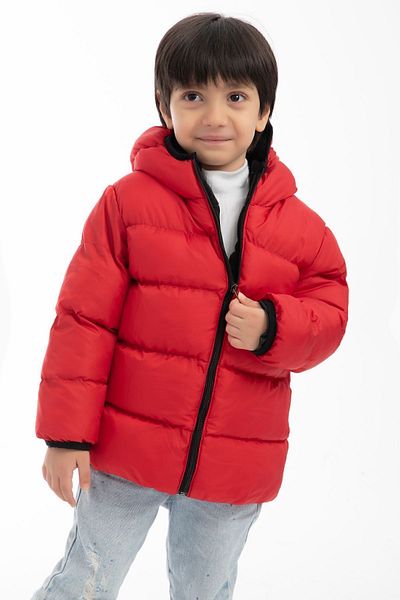 Royalside Sports Boys Red Fleece Hooded Waterproof Wind-Resistant Winter Sports Coat & Coat