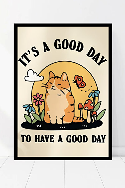 Tasarım Depom Kedi Temalı Çerçeve Görünümlü Mdf Tablo