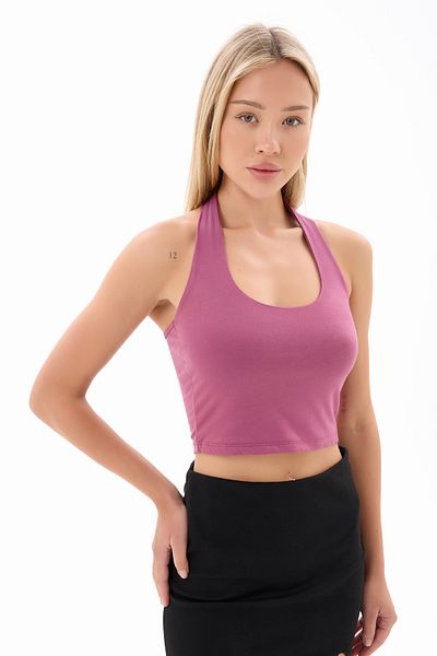 vesantia Dusty Rose Crop με λαιμόκοψη