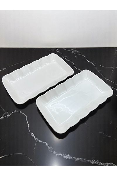 ALCE 2-Piece Ceramic Cheese Appetizer Salad Breakfast Presentation Plate Drop