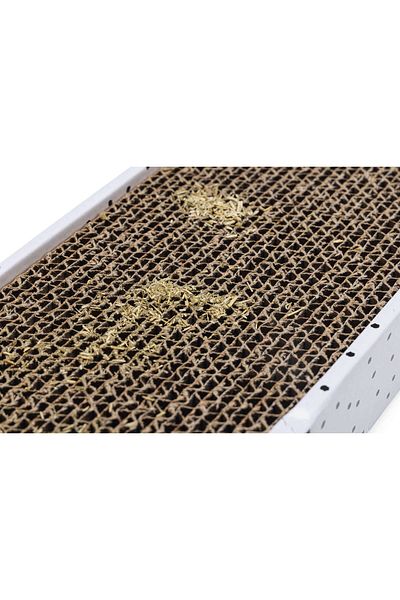 Beeztees Cat Cardboard Scratching Box and Catnip, 47X12,5X4,5Cm Almla