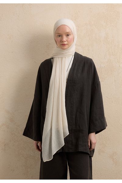 Fresh Modal Krinkil Shawl Pearl