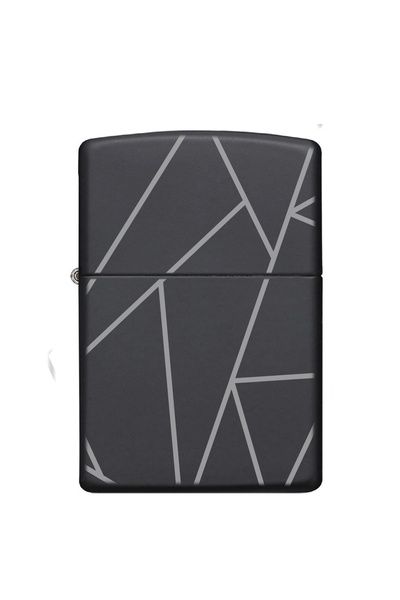 nesnelgift Kırık Çizgiler Desenli Metal Benzinli Çakmak