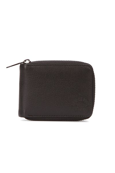 Newish Polo Men's Genuine Leather Wallet and Card Holder - Black