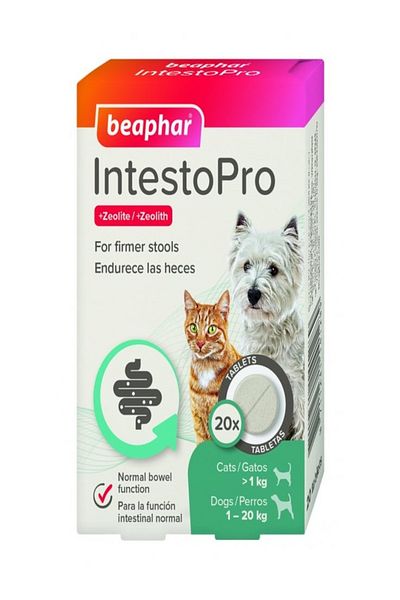 Beaphar IntestoPro Anti Diarrhea Tablet Small Dog & Cat 20 tab