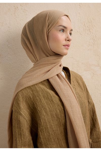 Fresh Modal Krinkil Shawl Sand