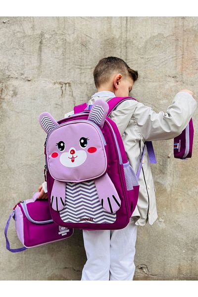 Çanta Trend Nutrition Pen Holder and School Backpack Set of 3 (Suitable for Kindergarten Group)