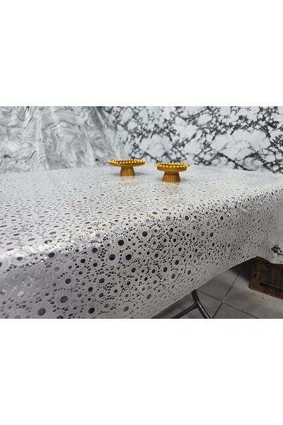 Seron 🏷️   Luxurious Ring Pattern Clear Pvc Tablecloth – Wipeable, Stylish & Protective